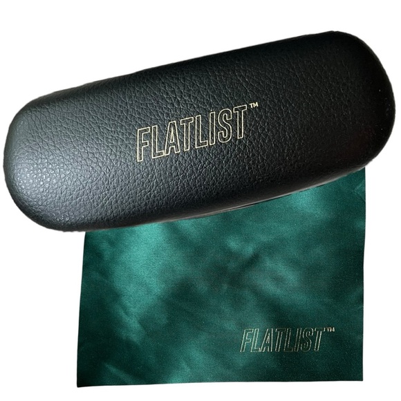 🌻NEW w/tags Flatlist Eazy Brown Tortoise Blue Tint Eyewear | Atmos - Picture 9 of 12